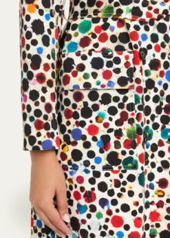 LibertineOrpheus Spotted Belted Long Trench Coat