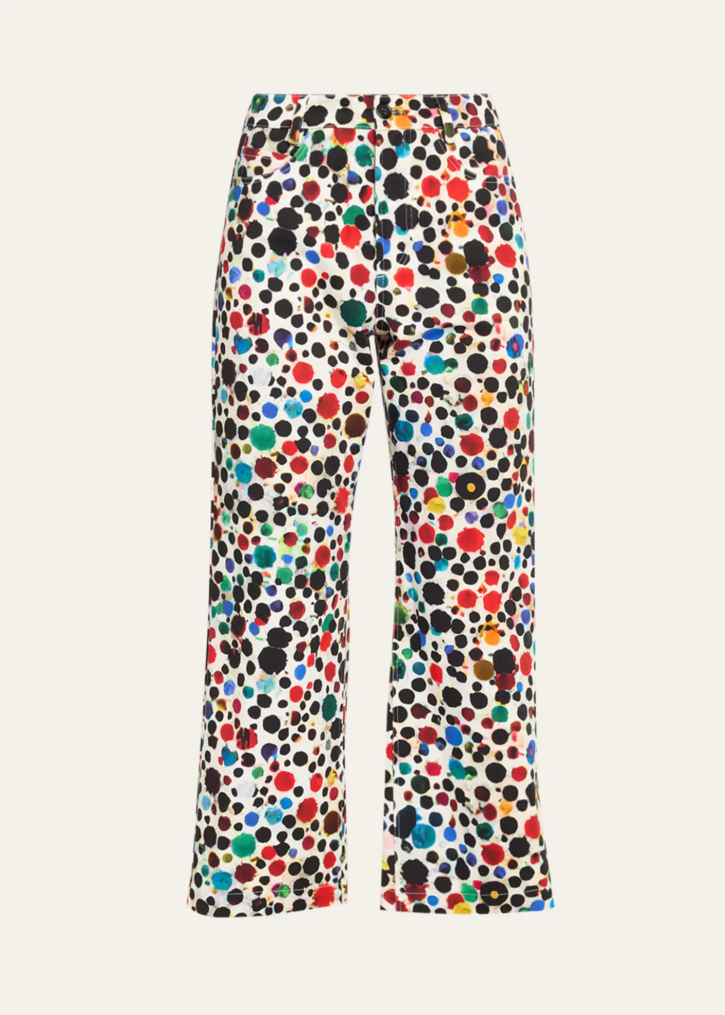 LibertineOrpheus Spotted Wide-Leg Crop Pants