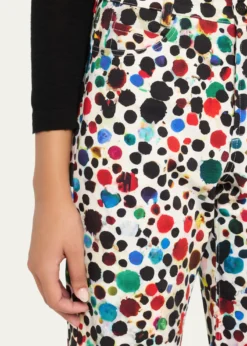 LibertineOrpheus Spotted Wide-Leg Crop Pants