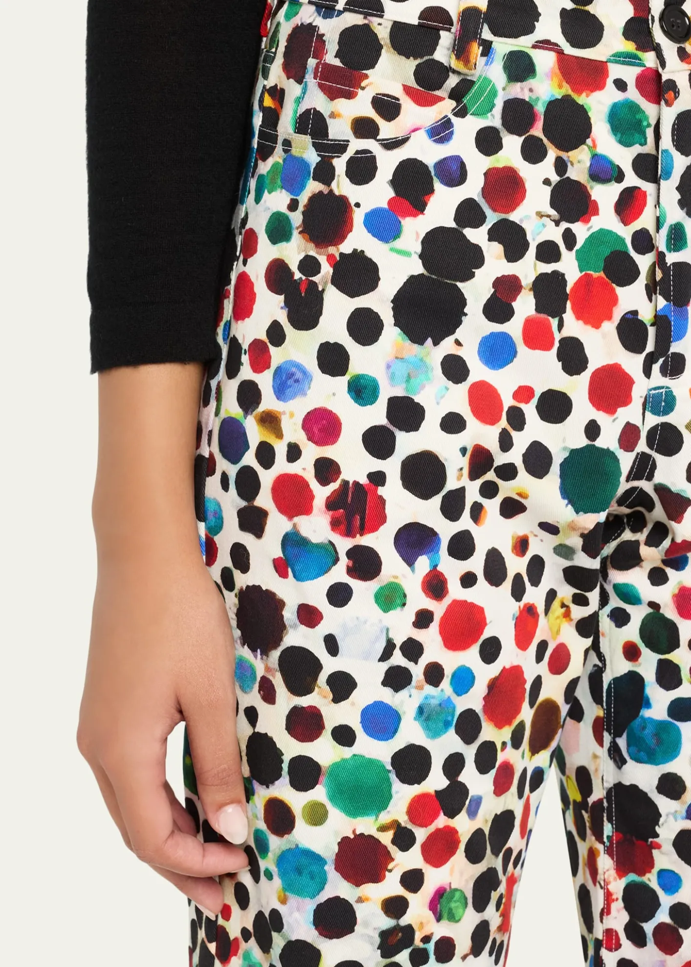 LibertineOrpheus Spotted Wide-Leg Crop Pants