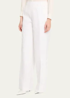 LibertinePorcelain Garden Straight-Leg Trousers