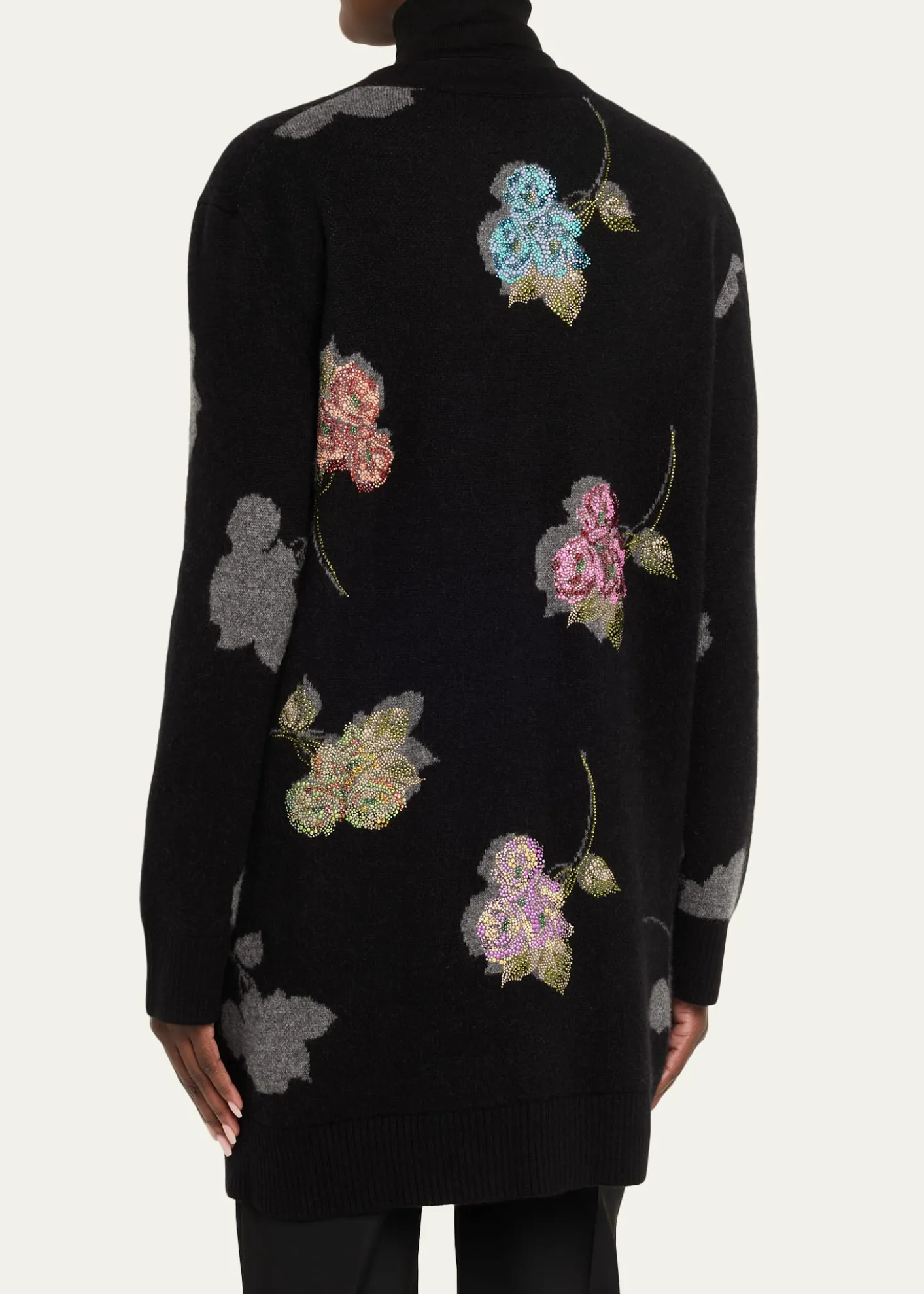 LibertinePrimrose Shadow Cashmere V-Neck Cardigan