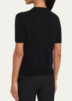 LibertineSnail Love Short-Sleeve Cashmere Sweater