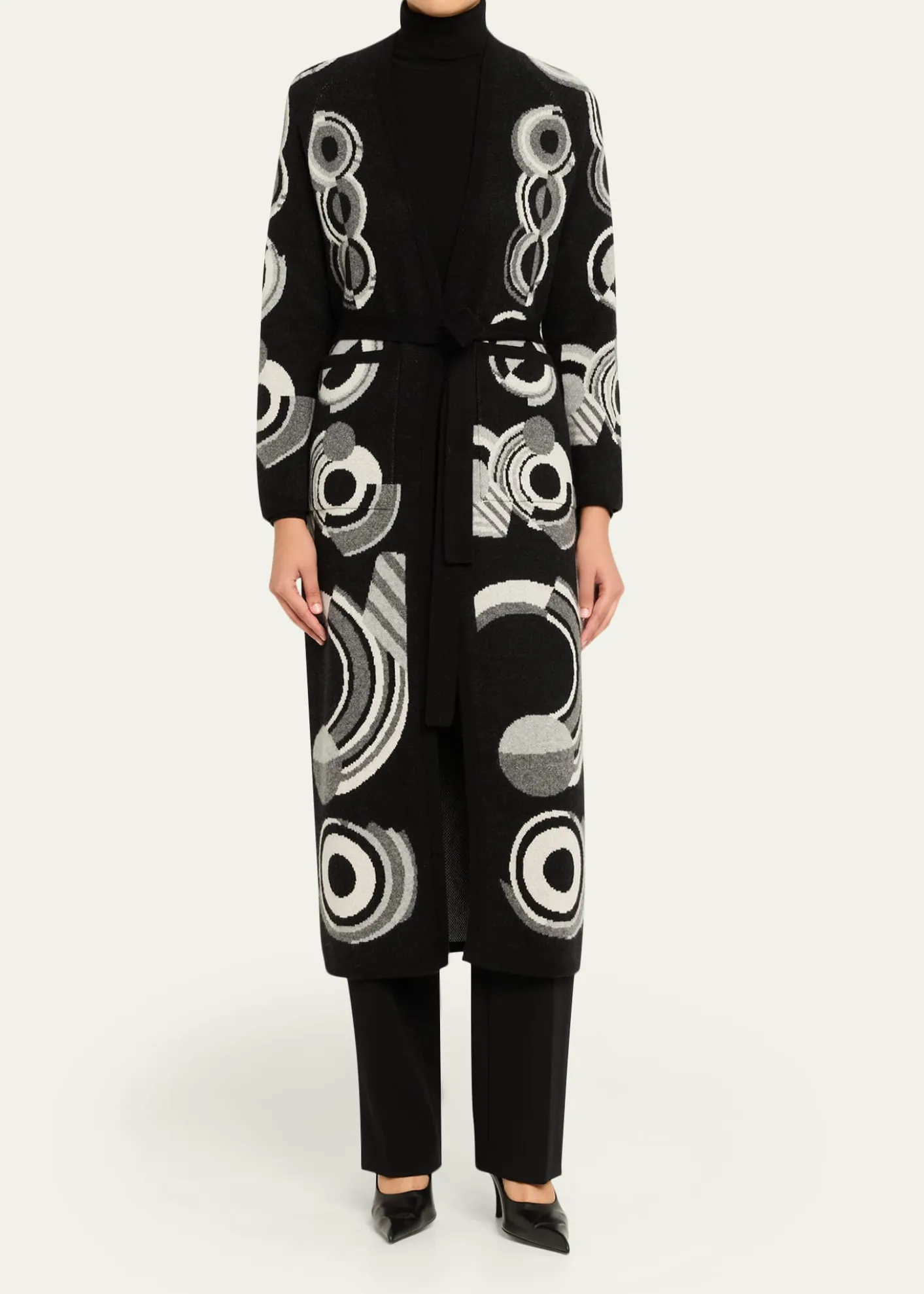 LibertineSonia Long Belted Cashmere Cardigan