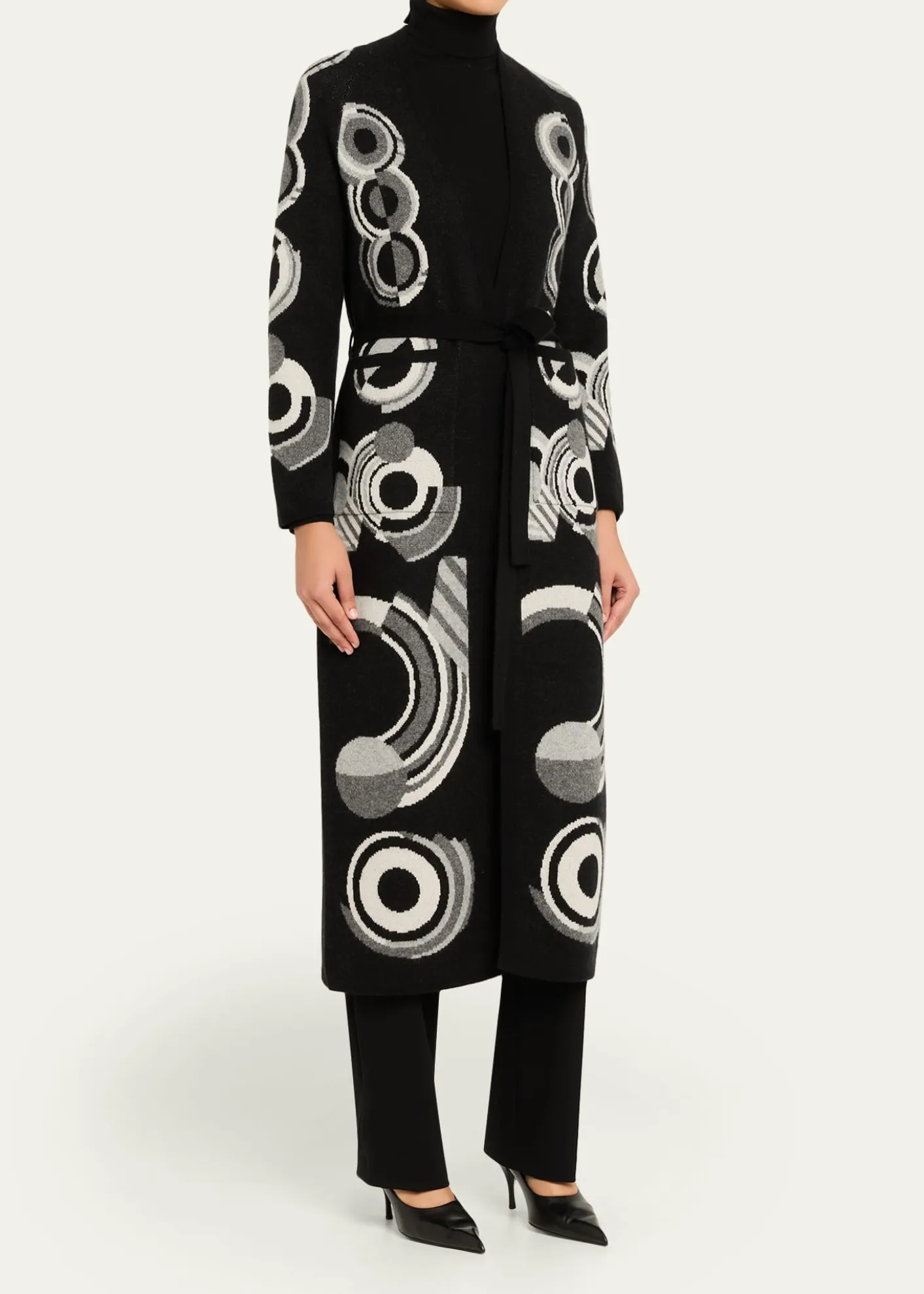 LibertineSonia Long Belted Cashmere Cardigan