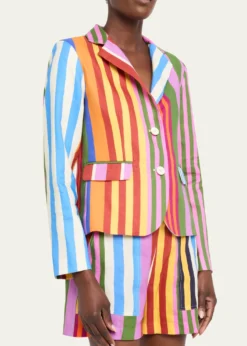 LibertineTangier Stripe Linen Classic Jacket