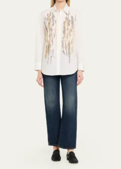 LibertineUnchained Melody Embroidered Button-Front Shirt