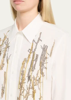 LibertineUnchained Melody Embroidered Button-Front Shirt