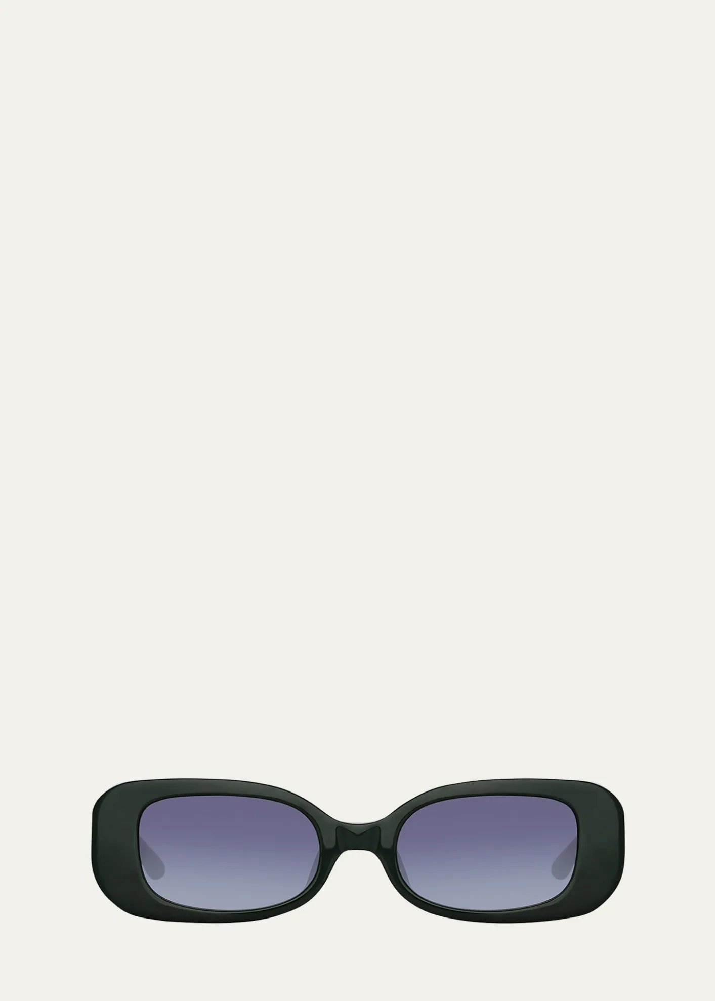 Linda FarrowLola Rectangle Acetate & Nylon Sunglasses