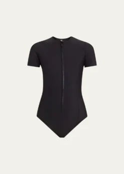 Lisa Marie FernandezFarrah Rashguard One-Piece Swimsuit