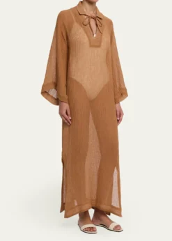 Lisa Marie FernandezGauze Tunic Caftan Coverup