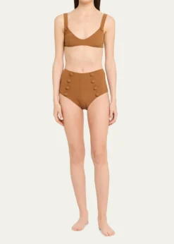 Lisa Marie FernandezMagdalena High-Waist Two-Piece Swimsuit