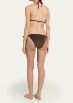 Lisa Marie FernandezRetro Padded Triangle Two-Piece Swimsuit