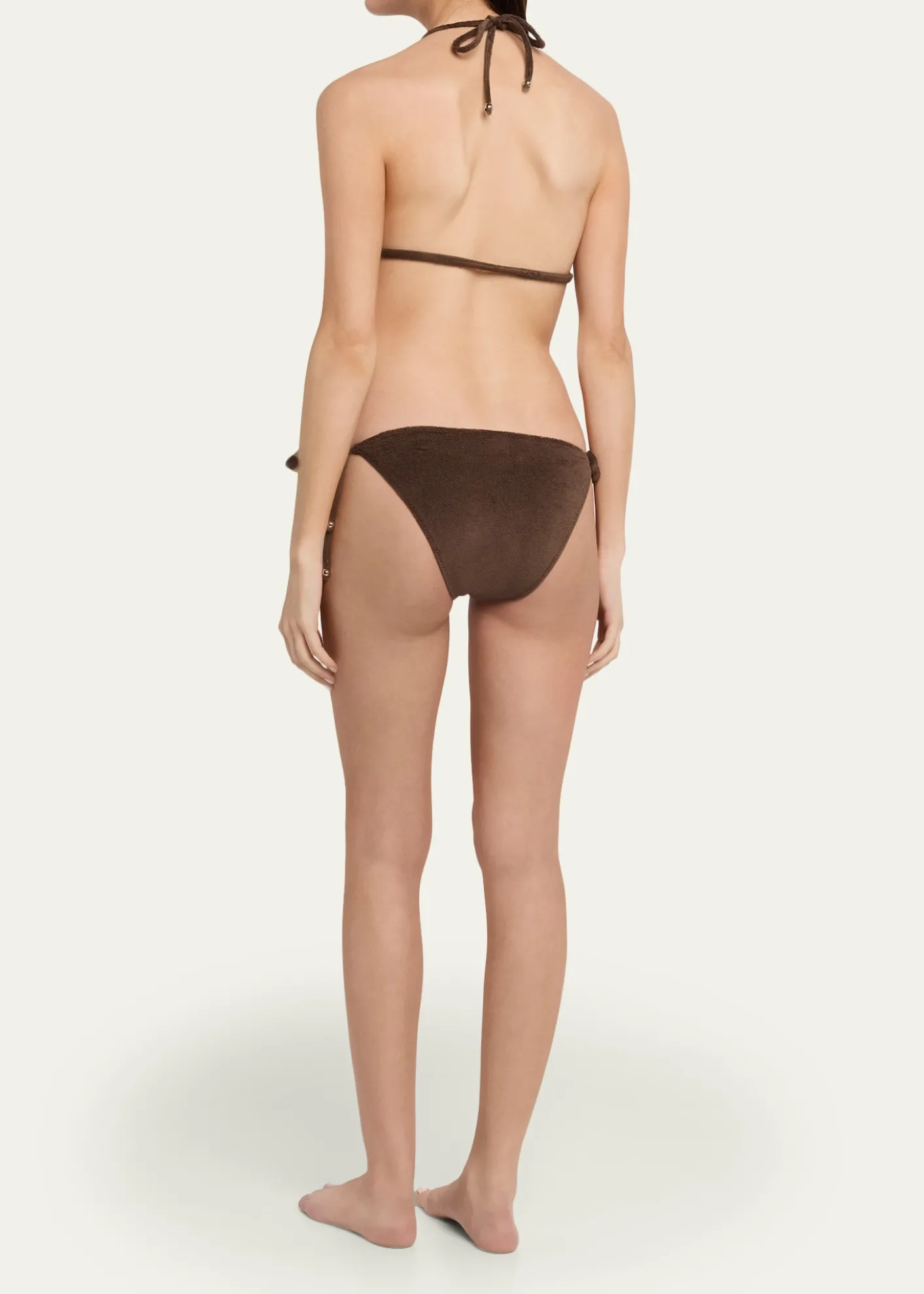 Lisa Marie FernandezRetro Padded Triangle Two-Piece Swimsuit