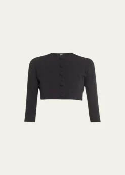Lisa Marie FernandezSeersucker Cropped Cardigan