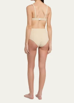 Lisa Marie FernandezSeersucker Balconette Two-Piece Swimsuit