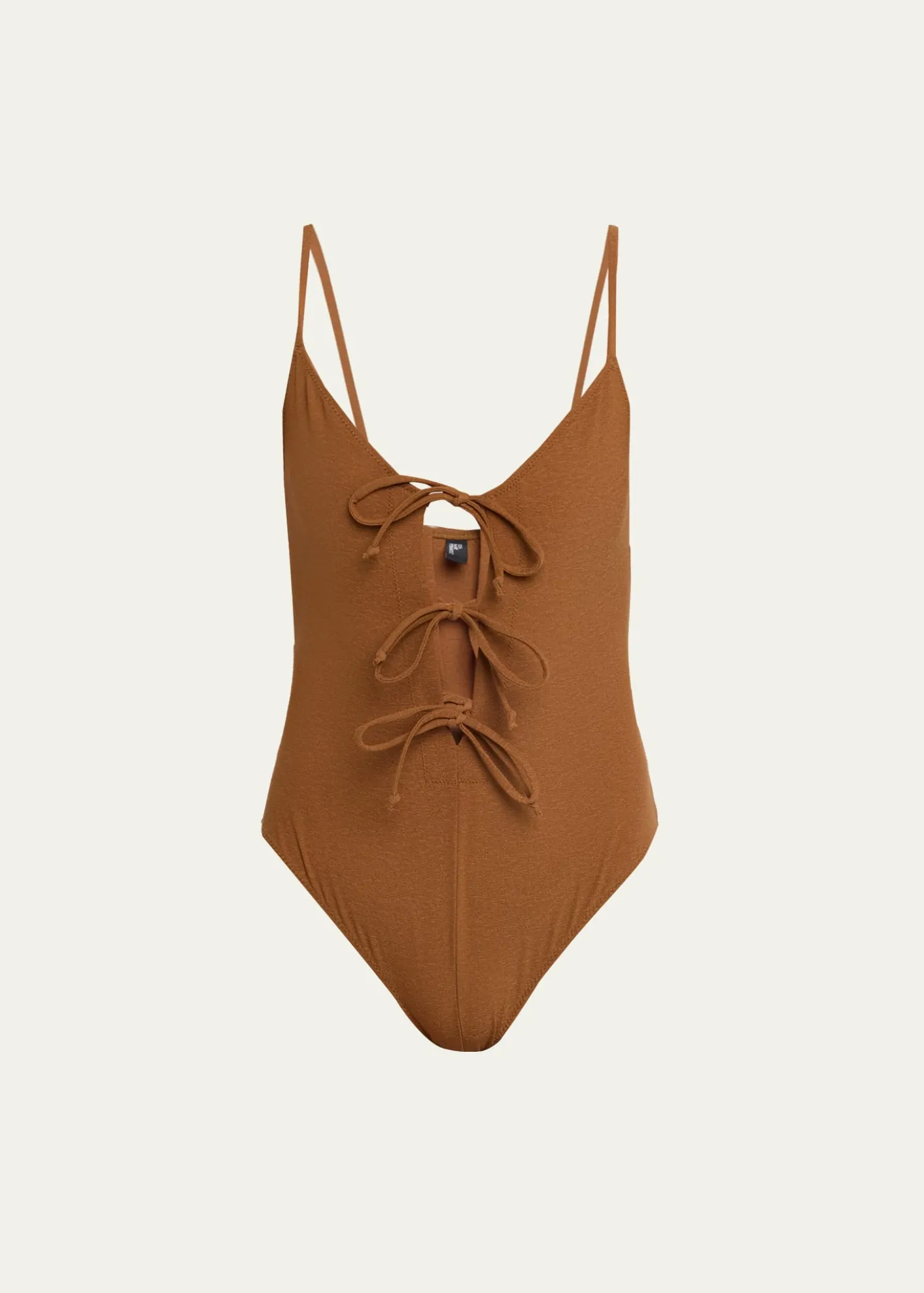 Lisa Marie FernandezThree Tie-Front One-Piece Swimsuit
