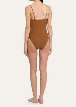 Lisa Marie FernandezThree Tie-Front One-Piece Swimsuit