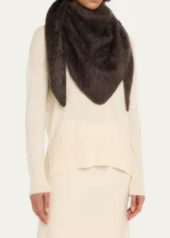Lisa YangBrushed Cashmere Bandana Scarf