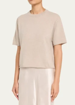 Lisa YangCila Short-Sleeve Cashmere T-Shirt
