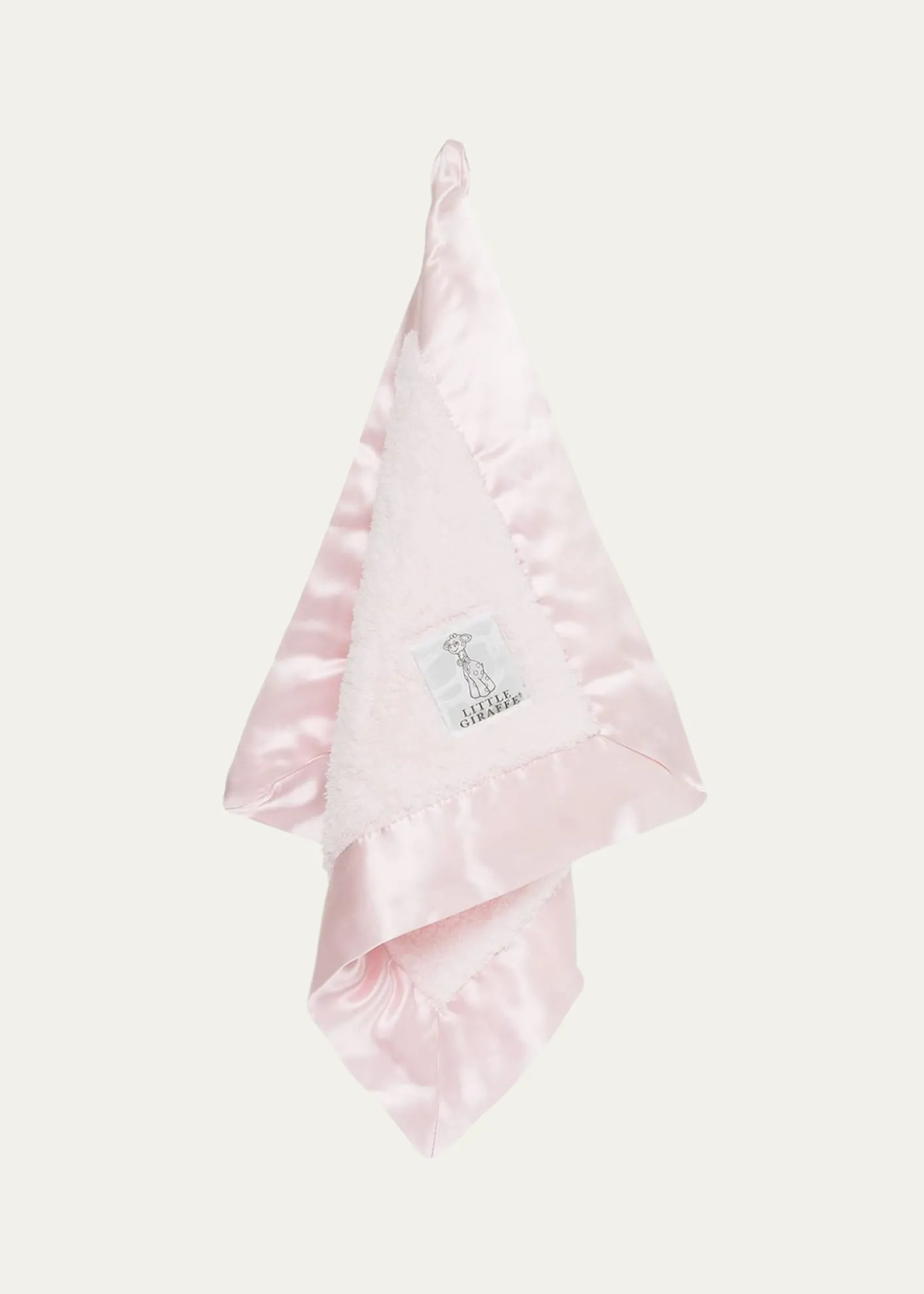 Little GiraffeChenille Solid Plush Baby Blanket w/ Satin Border