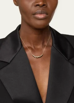 Lizzie Mandler Fine Jewelry18K Yellow Gold Cable Chain Necklace with Pave Diamond Liquid Gold Slider