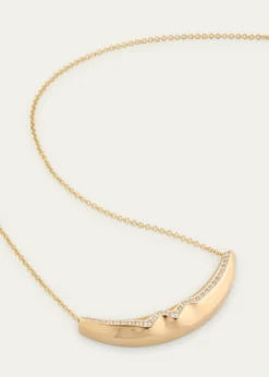 Lizzie Mandler Fine Jewelry18K Yellow Gold Cable Chain Necklace with Pave Diamond Liquid Gold Slider