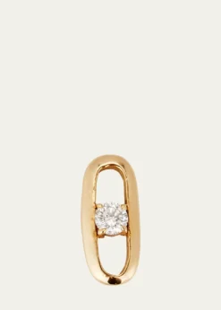 Lizzie Mandler Fine Jewelry18K Yellow Gold Prong-Set Diamond Link Stud Single Earring