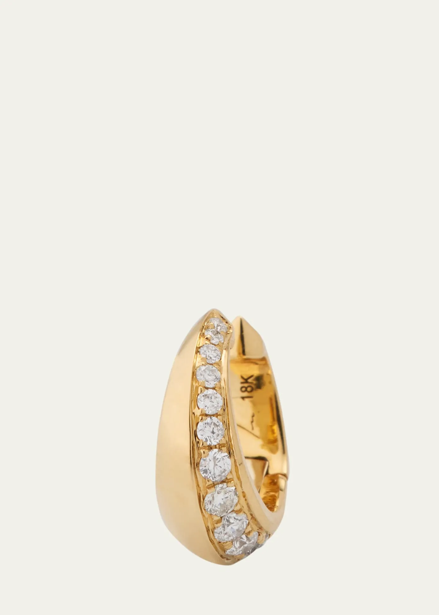 Lizzie Mandler Fine JewelryOne-Sided Crescent Ear Cuff with Diamonds