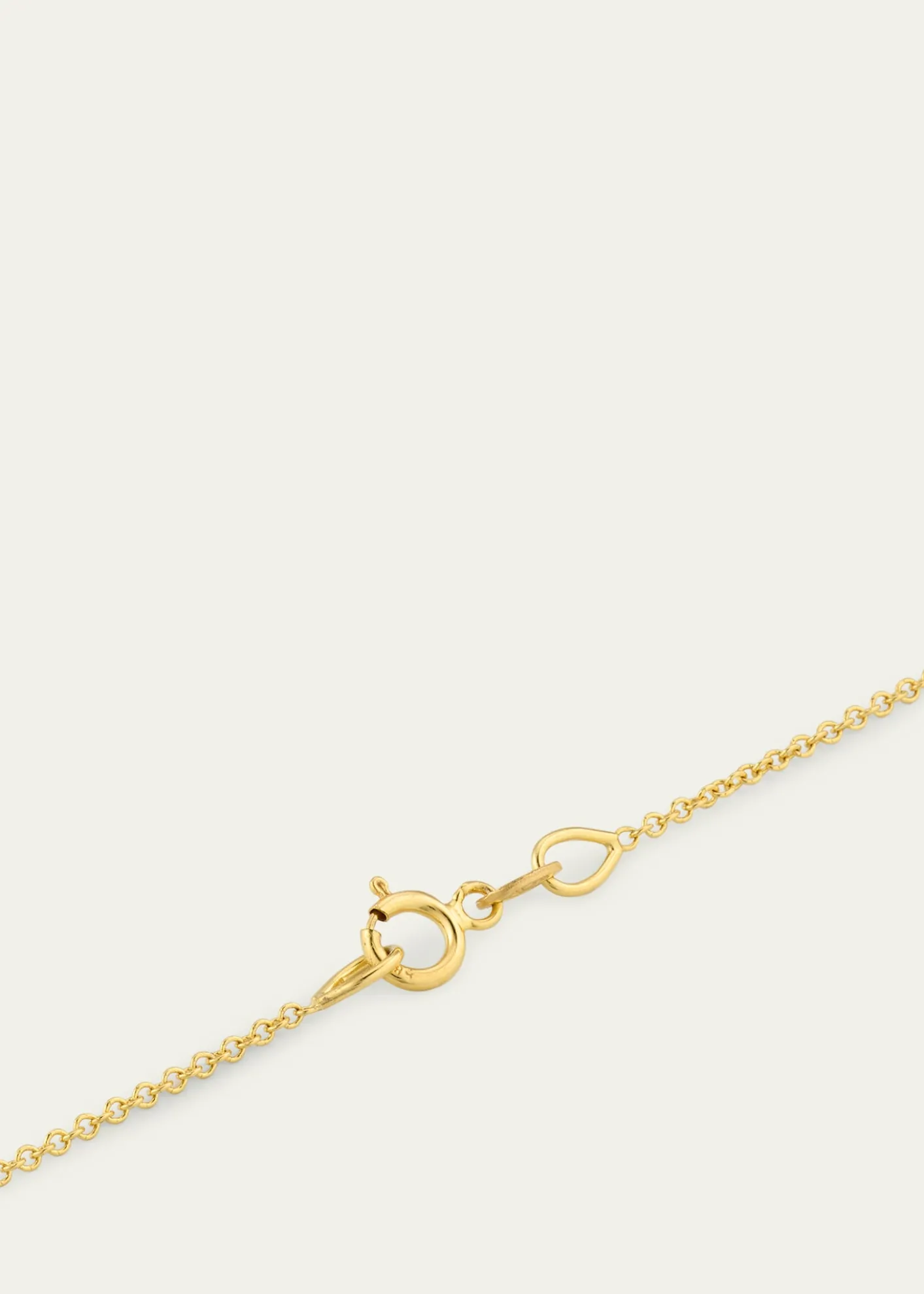 Lizzie Mandler Fine JewelryYellow Gold Mini Anchor Carre Diamond Necklace