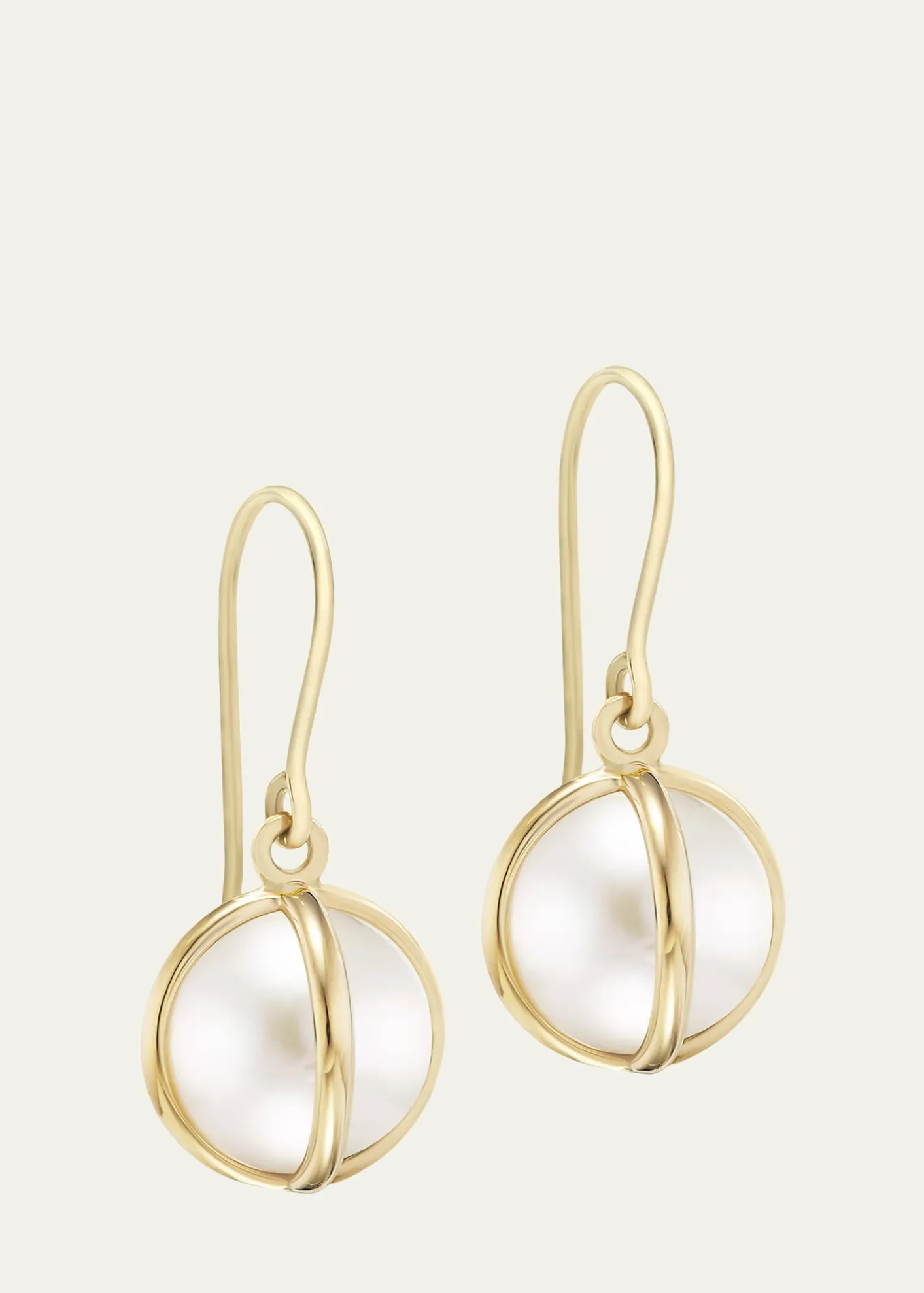 L. KleinCeleste 18k Gold Pearl Drop Earrings