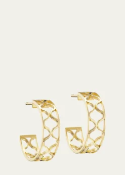 L. KleinGiulia 18K Yellow Gold Hoop Earrings, 18mm