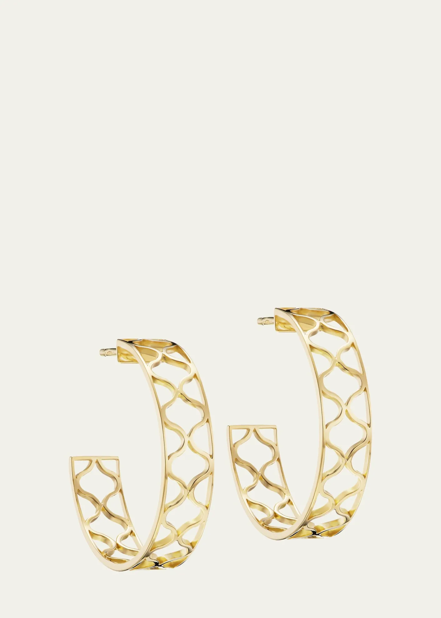 L. KleinGiulia 18K Yellow Gold Hoop Earrings, 25mm