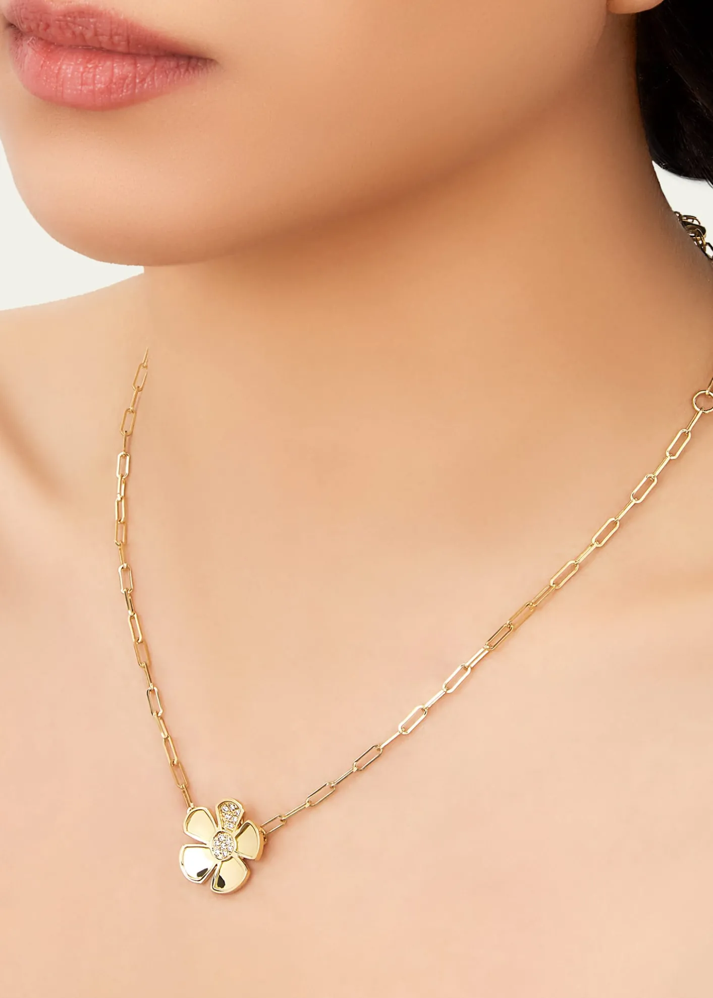 L. Klein18k Gold Alessia Diamond Pendant Necklace