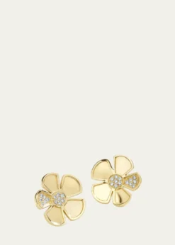 L. Klein18k Gold Alessia Diamond Stud Earrings