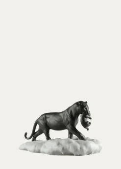 LladroBlack Panther with Cub Figurine