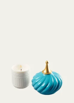 LladroTurquoise Spire 1001 Lights Candle