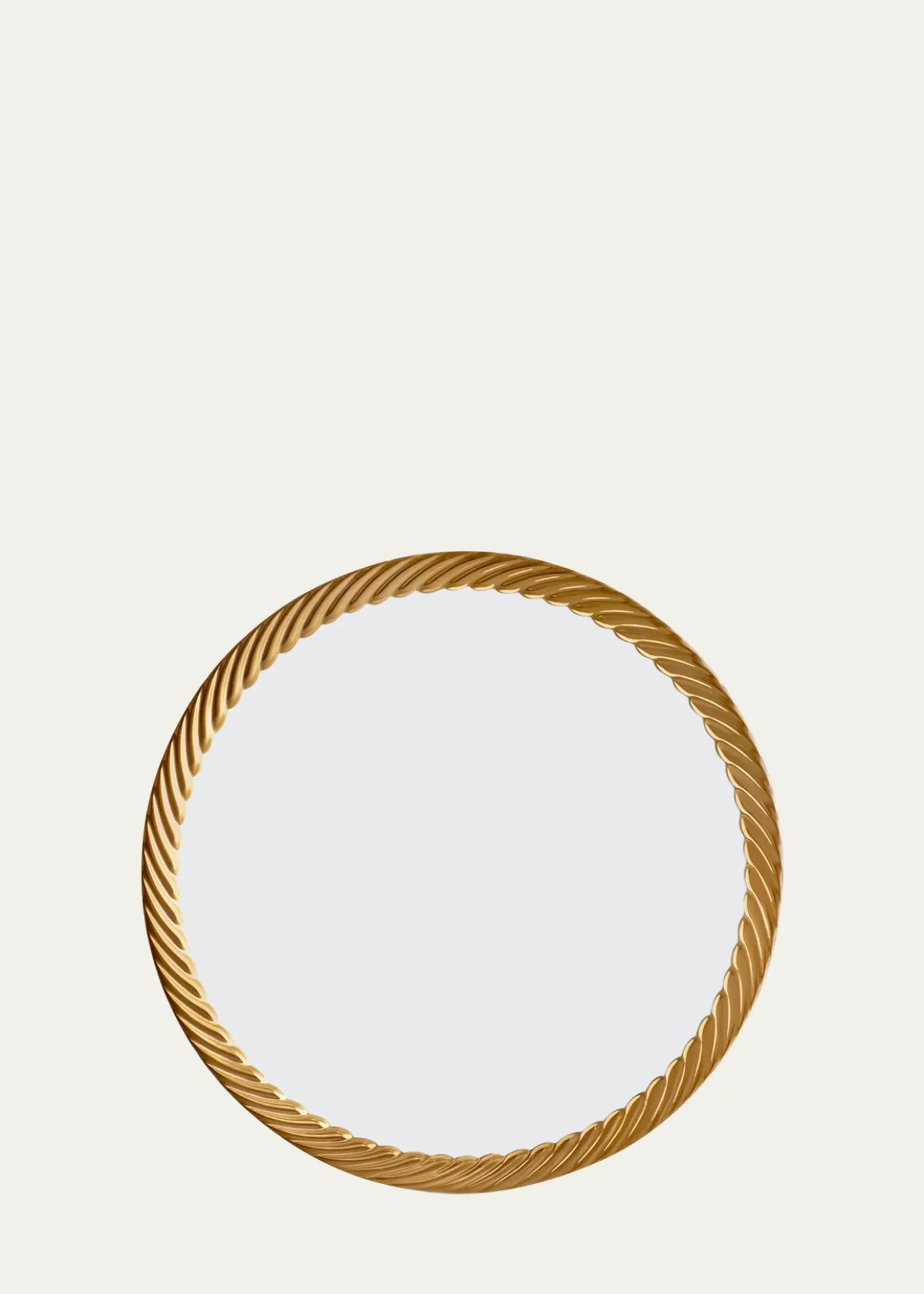 L'ObjetCorde Dinner Plate, White/Gold