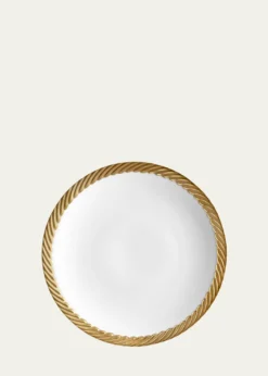 L'ObjetCorde Salad/Dessert Plate, White/Gold