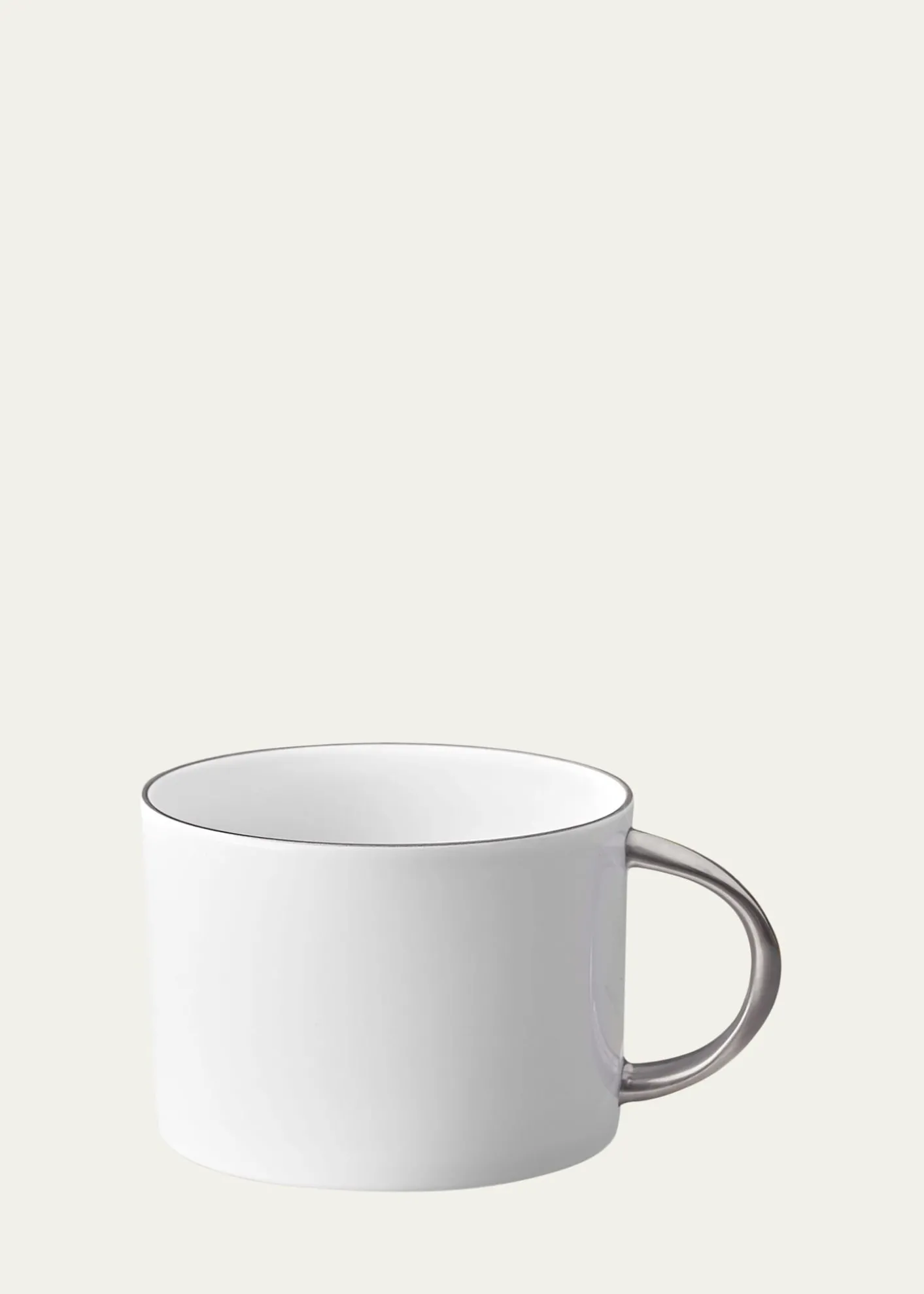 L'ObjetCorde Tea Cup, White/Silver