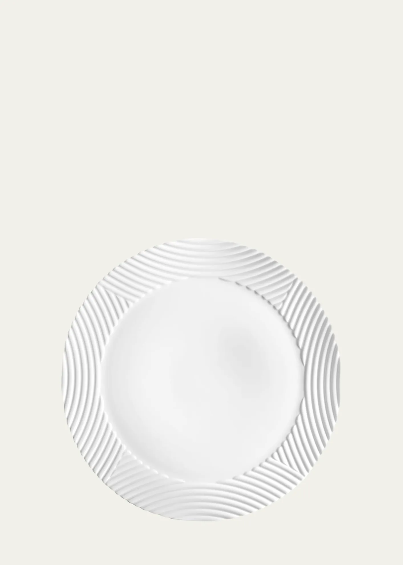 L'ObjetCorde Wide-Rim Charger, White