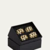 L'ObjetCuban Link 24K Gold Napkin Rings Jewels, Set of 4