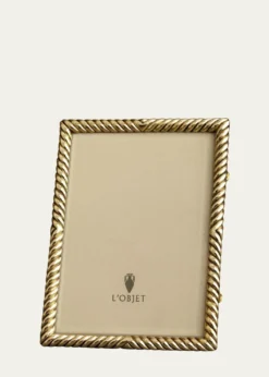 L'ObjetDeco Twist 24k Gold Picture Frame, 8" x 10"