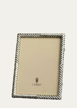 L'ObjetDeco Twist Platinum-Plated 8" x 10" Frame