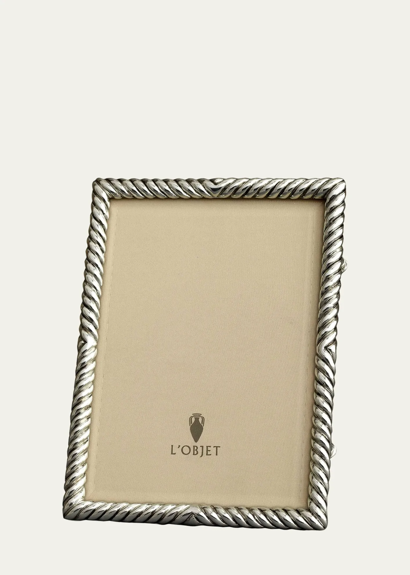 L'ObjetDeco Twist Platinum-Plated 8" x 10" Frame