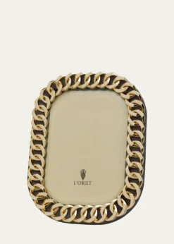 L'ObjetGold Cuban Link Frame, 4" x 6"