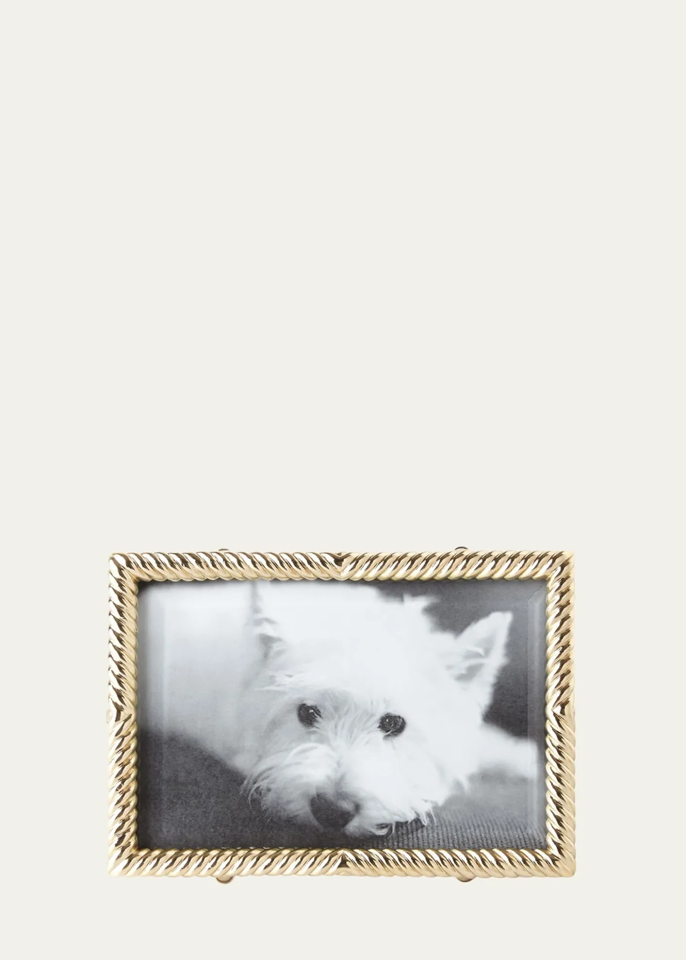 L'ObjetGold Deco Twist 4" x 6" Picture Frame
