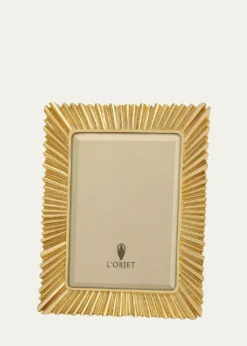 L'ObjetGold Ray Picture Frame, 4" x 6"
