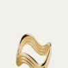 L'ObjetGold-Tone Ripple Napkin Rings Jewels, Set of 4