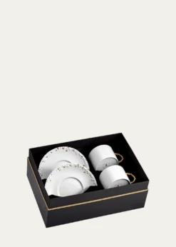 L'ObjetHaas Mojave Teacup + Saucers, Set of 2